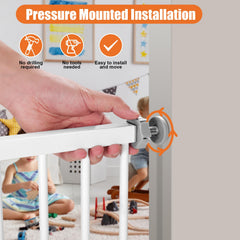 Keny baby gate auto close feature helps keep pets contained safely