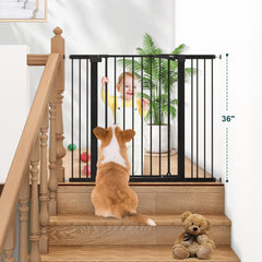 Keny baby gate doorway compatibility image demonstrates fit for wide openings