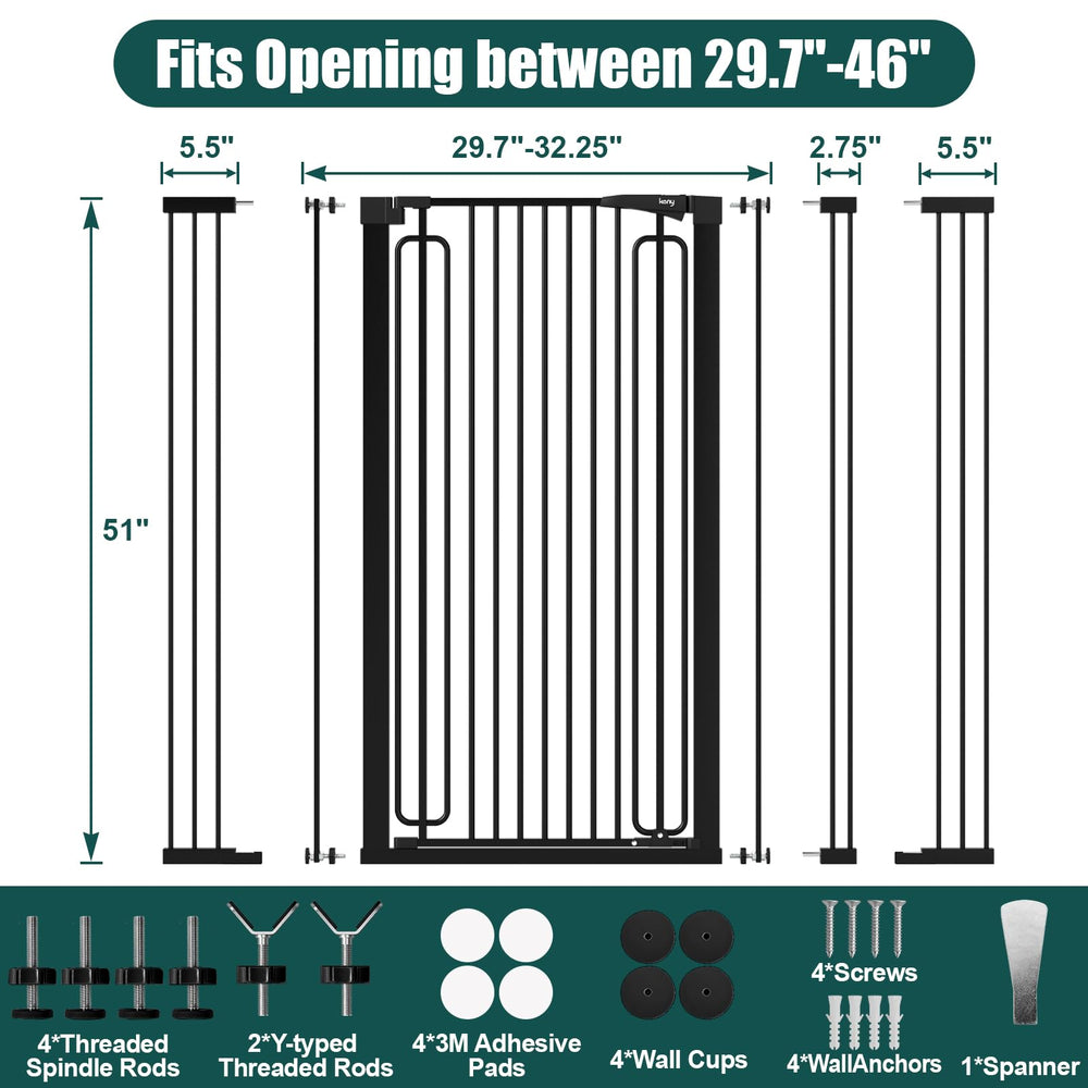 keny double-lock top-bottom design for secure one-handed operation
