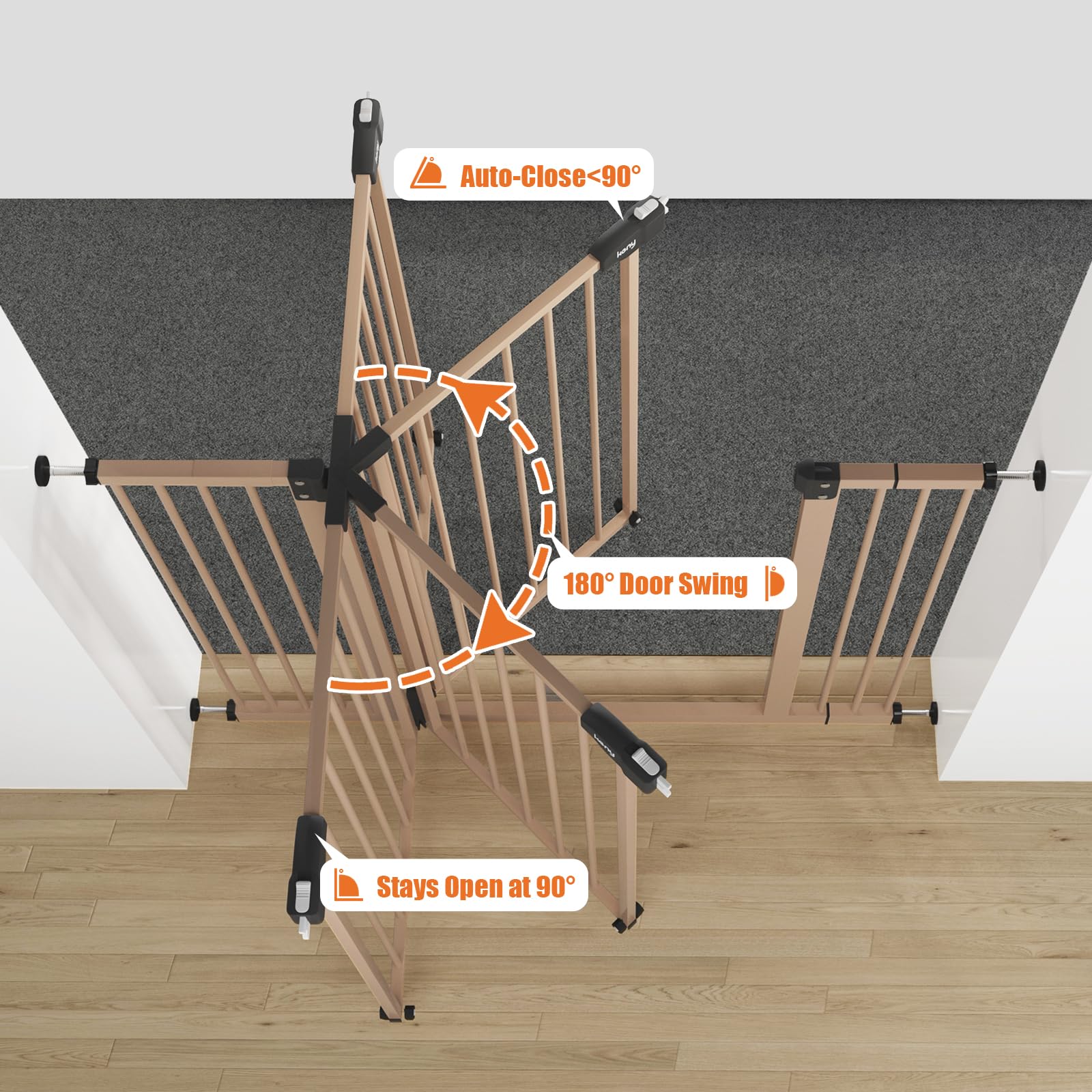 keny no-drilling installation and simple removal ideal for renters and temporary setups