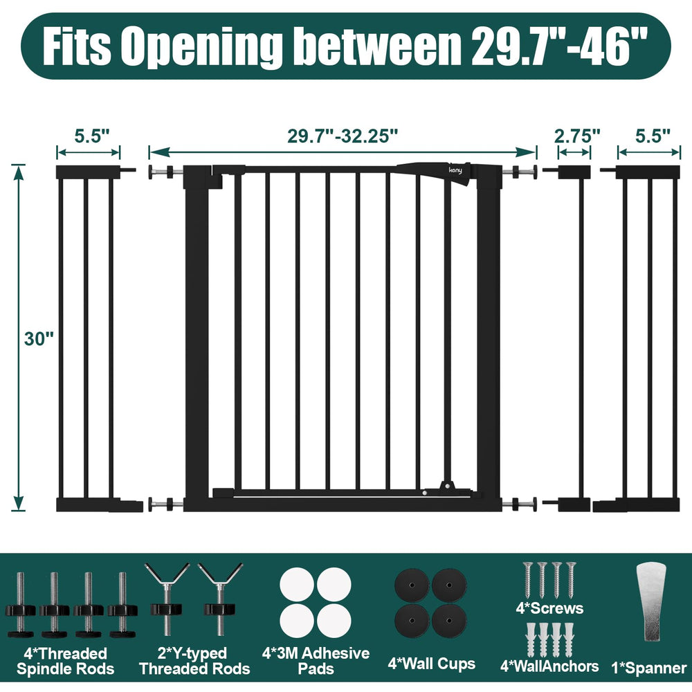 keny indoor pet gate keeps kids and dogs safely contained indoors.