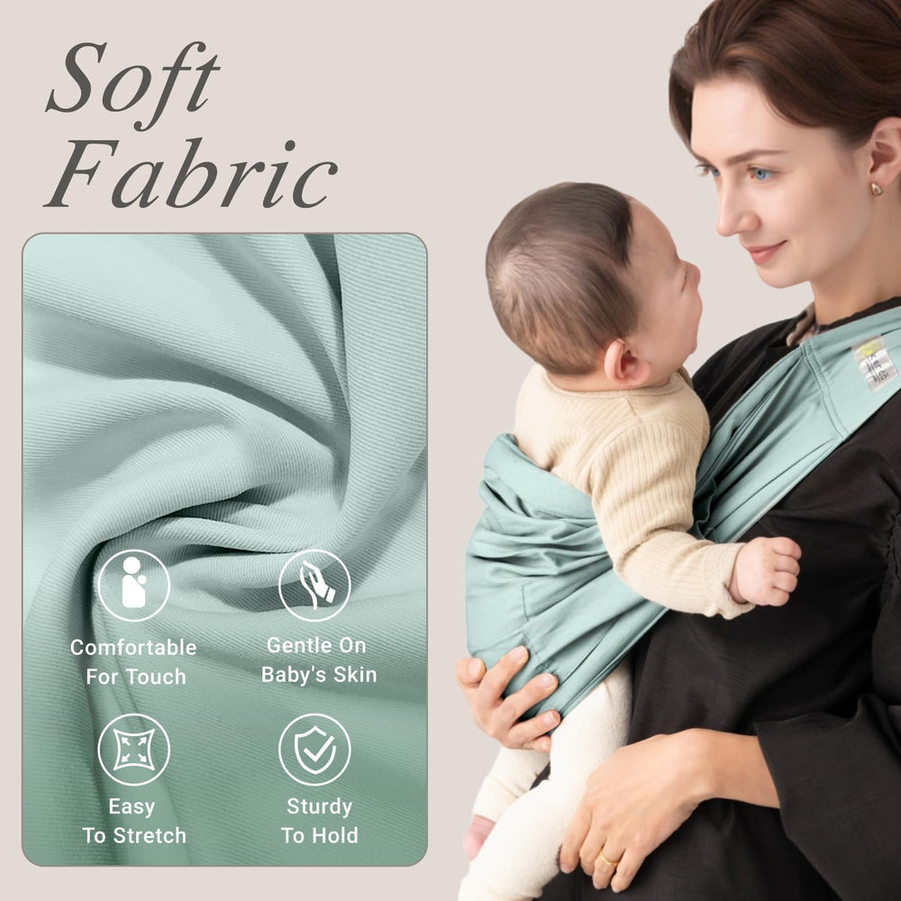kerätä baby sling adjustable strap demonstrates customizable fit for both parents