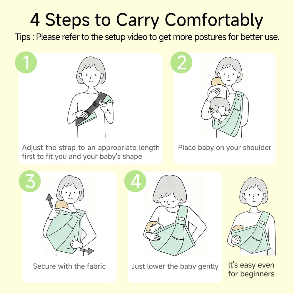 kerätä baby sling compact-folding shows portable travel-friendly design