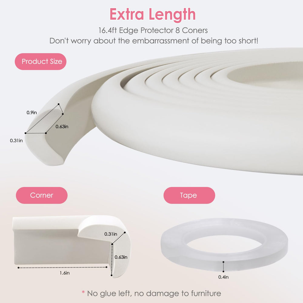 kerätä cream edge protector blending with decor while reducing hazards