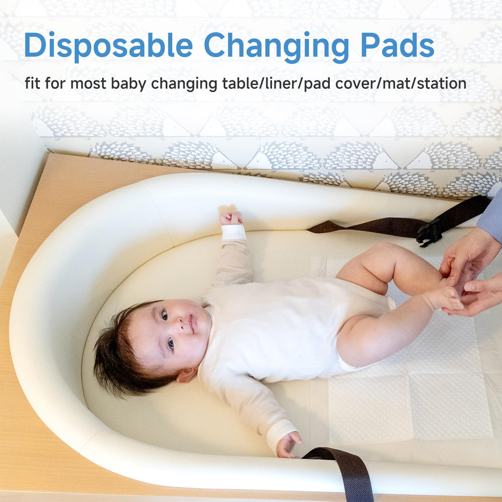 kerata soft surface changing pad closeup highlights cloud-like top layer for gentle baby skin