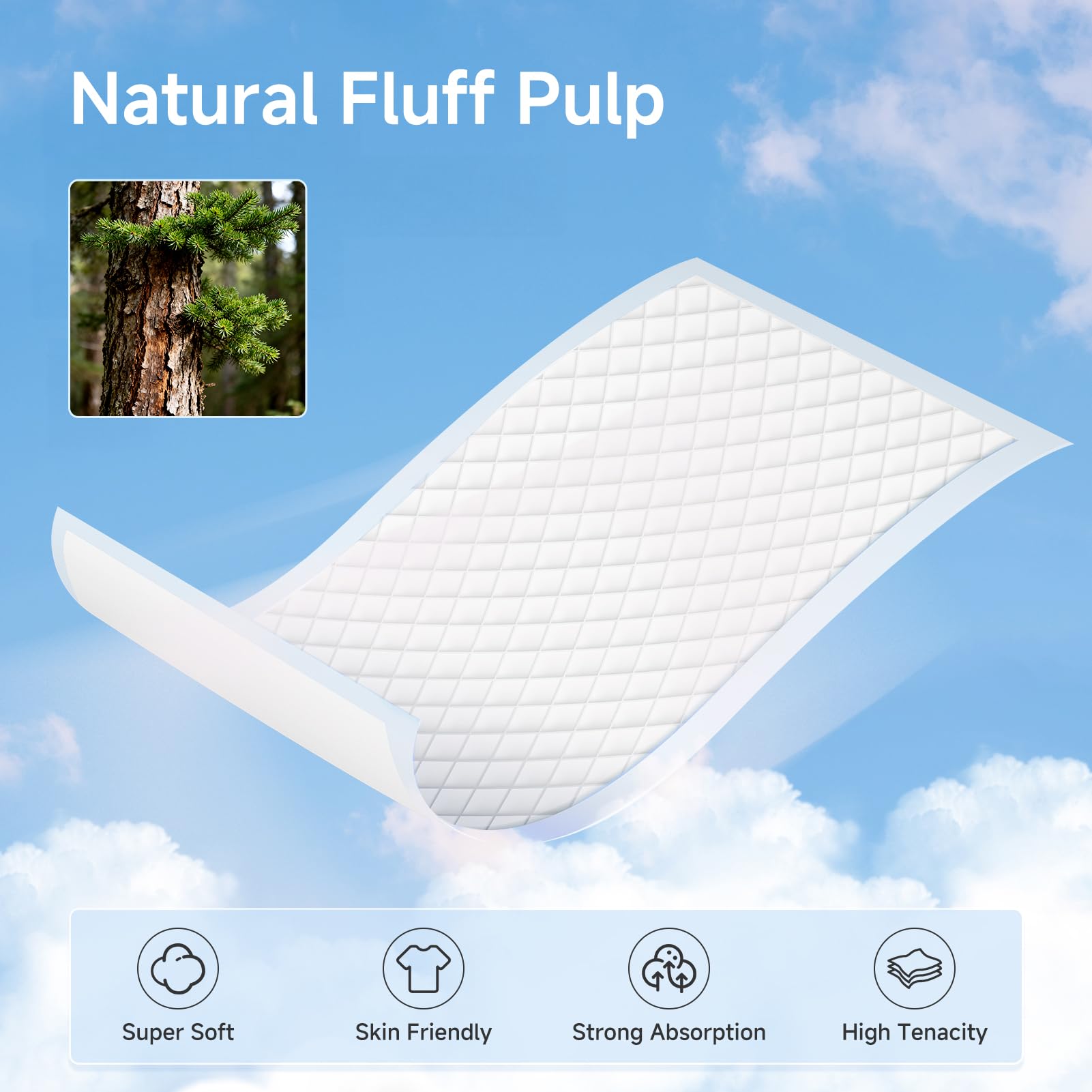 kerata waterproof back layer leak-proof demonstrates protection from spills during diaper changes