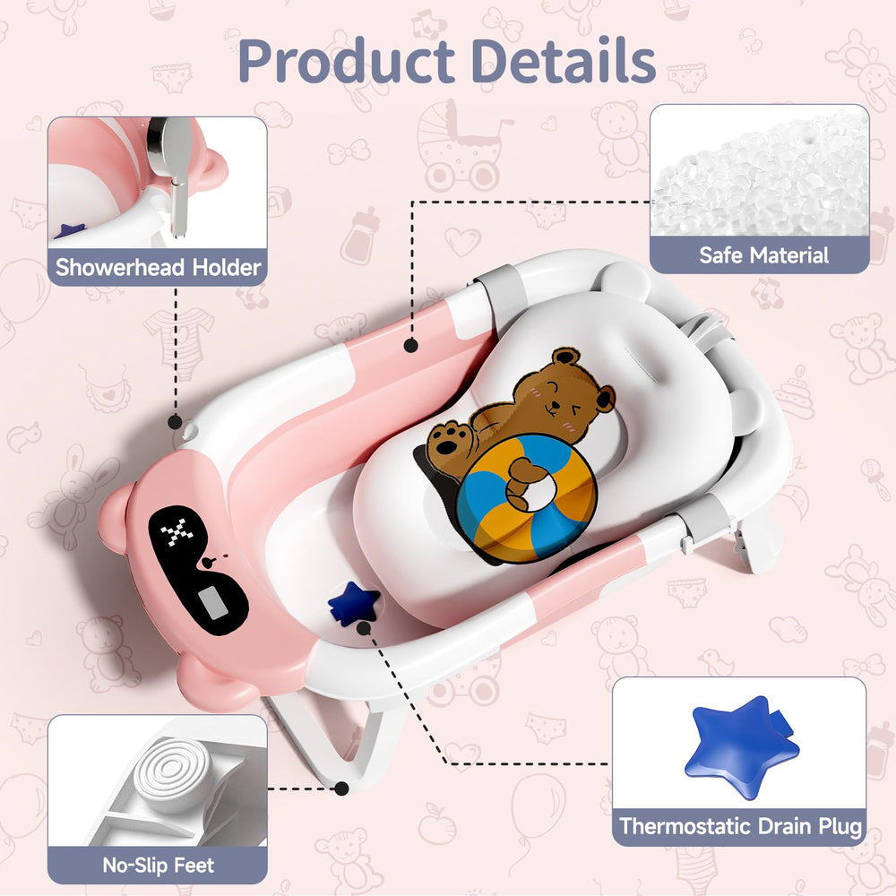 Kerbwry newborn to toddler bath fit supports growing baby bathing needs