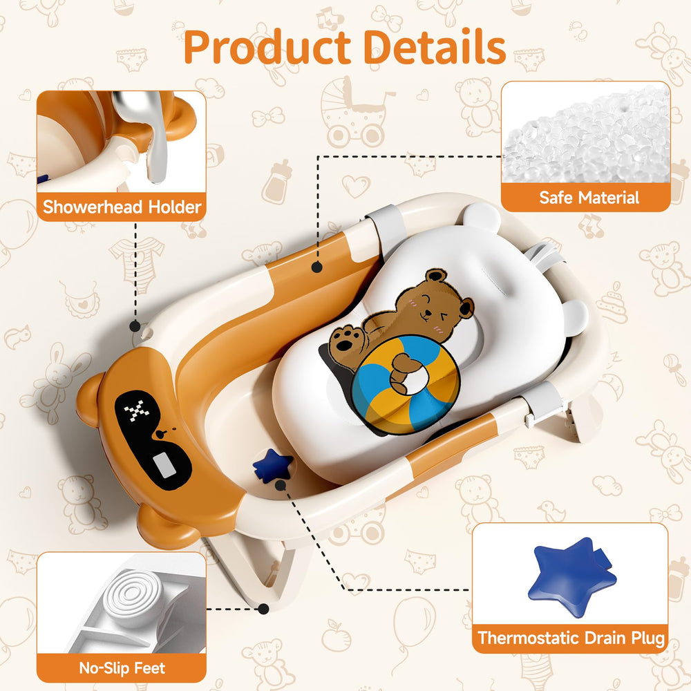 Kerbwry safe cushion provides comfy support during infant and toddler baths.