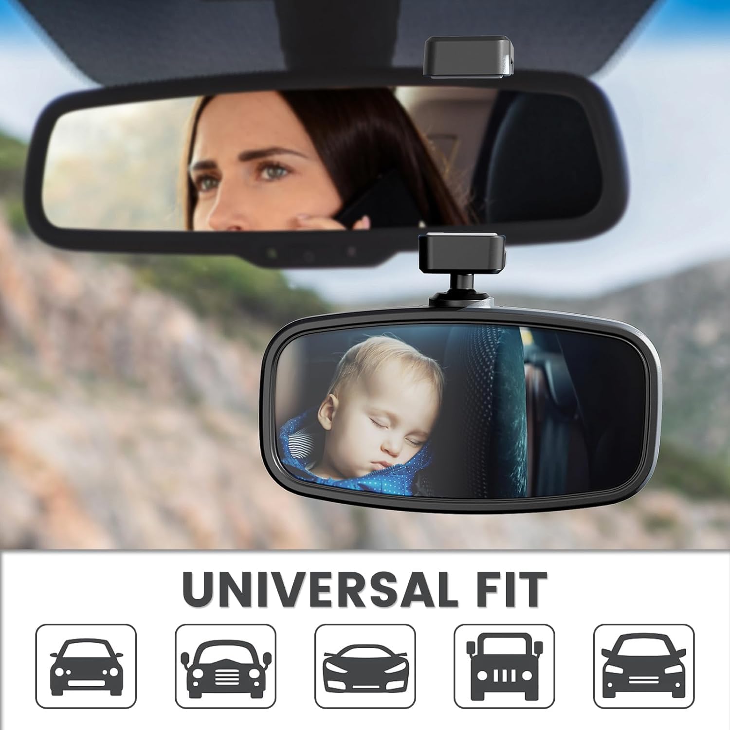 KERHAND embedded air vents prevent mirror fogging during temperature changes.