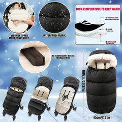 KERHAND height-adjustable-openings-3-5point ensure secure fit for most prams and strollers.