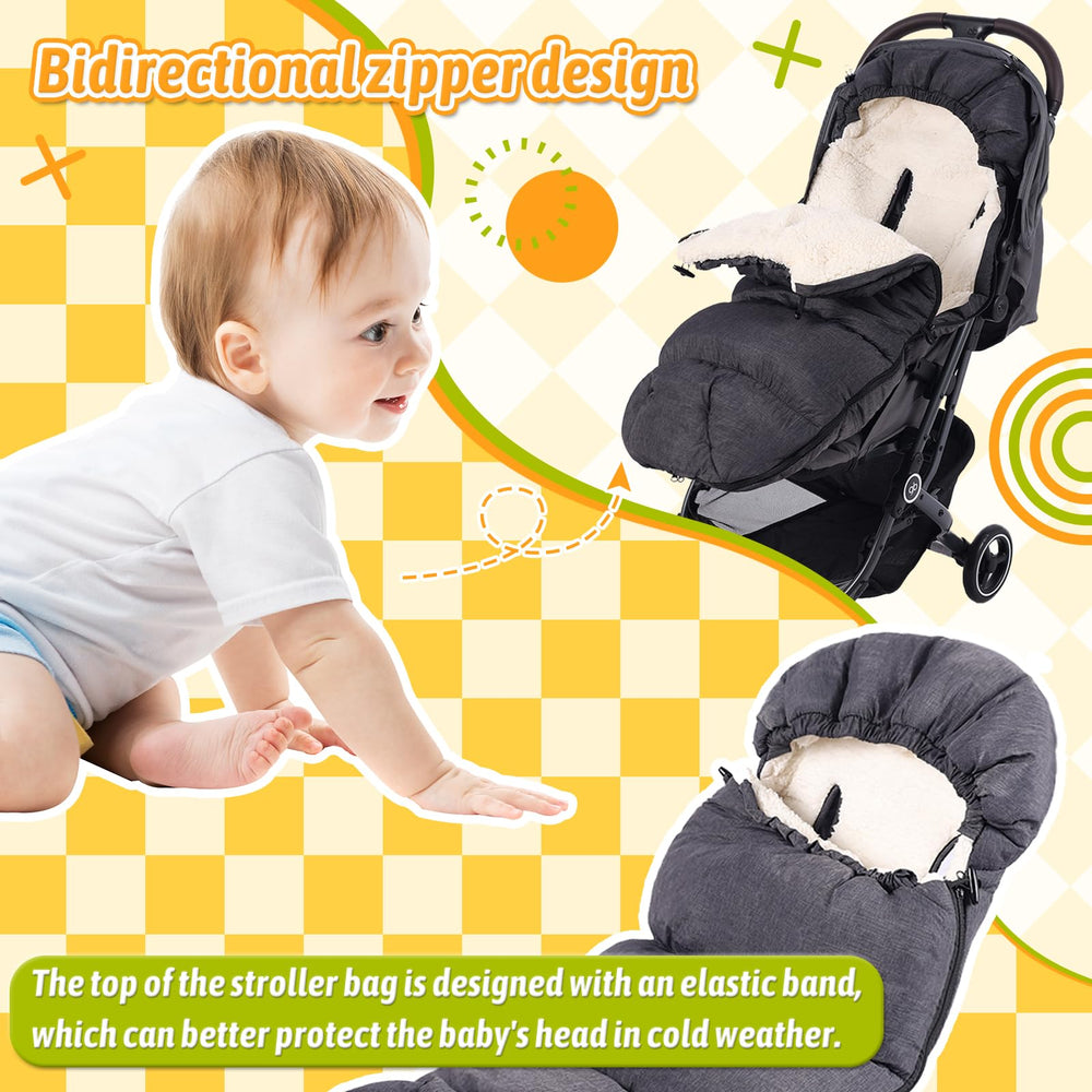 KERHAND stroller-seat-cushion-function easy padding during rides when opened.