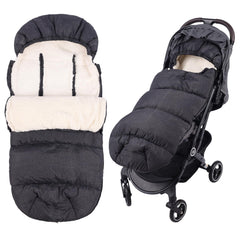 KERHAND winter-stroller-footmuff lambswool outer keeps baby warm during cold strolls.