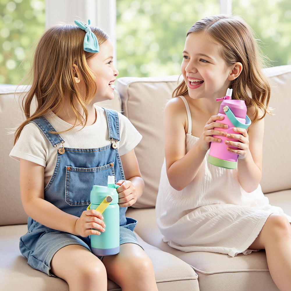 Kerilyn sky bottle with two straws included for flexible sipping