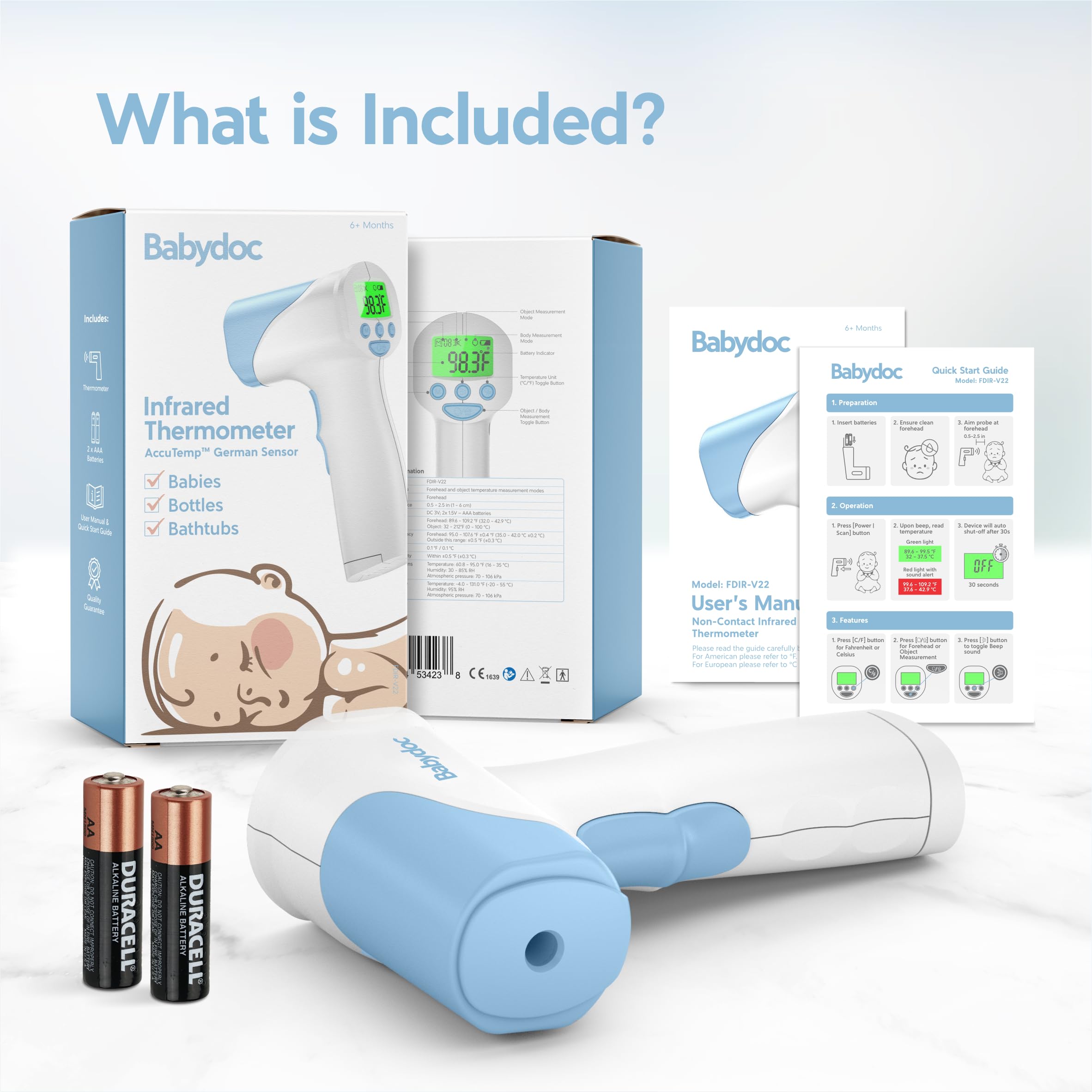 Ketodoc Babydoc non-contact design keeps baby comfortable and safe