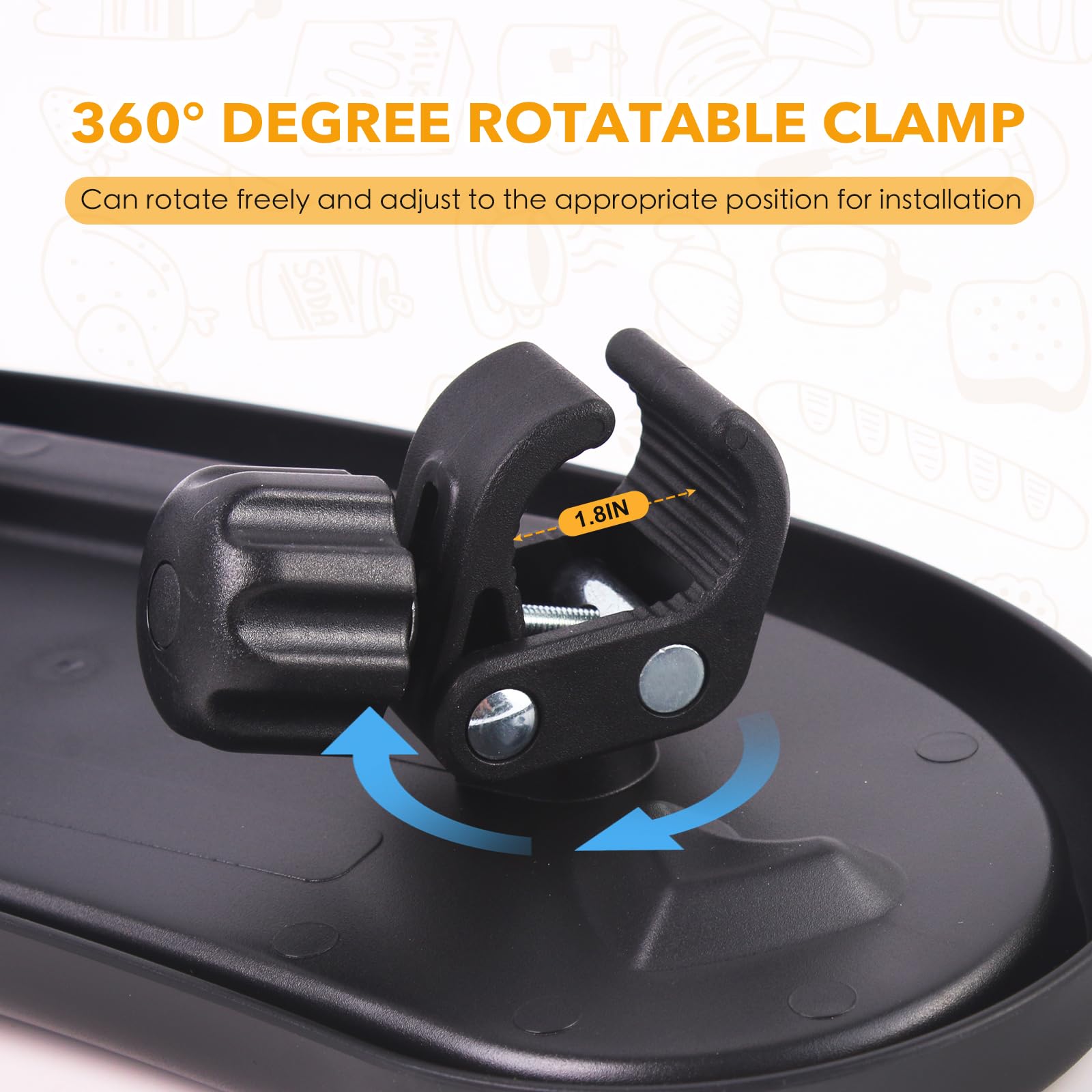 KEUYE snack tray phone slot keeps device secure for on the go use