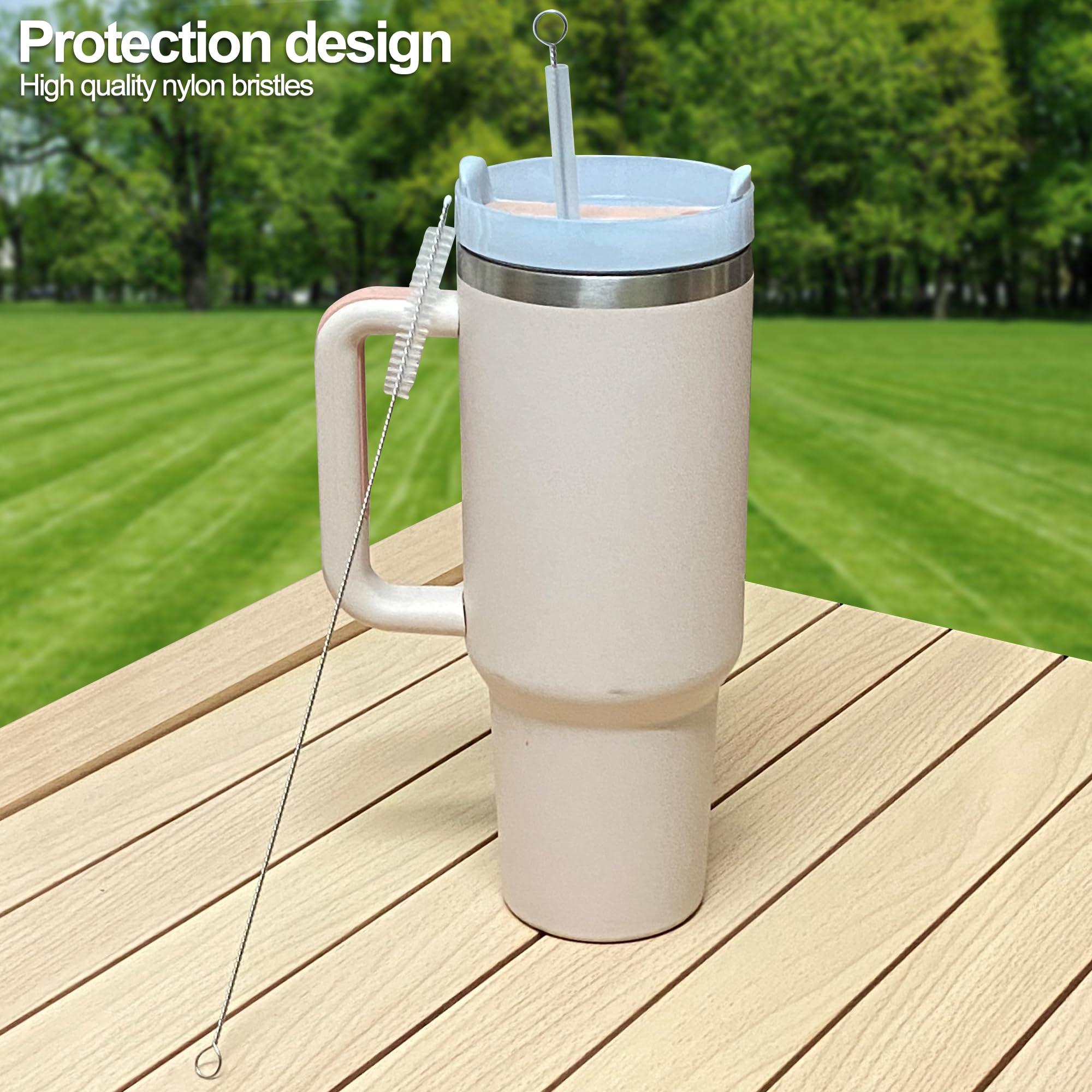 KEUYE cleaner in kitchen setup keeps glass, silicone, and stainless steel straws pristine.