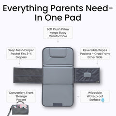 Kewh Jo waterproof wipe-clean surface for quick cleaning on the go