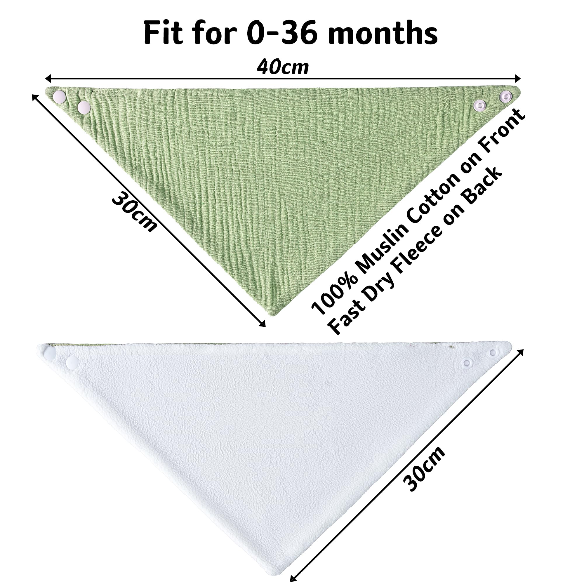 Kewlife gift Baby Bib folded neatly for compact storage.