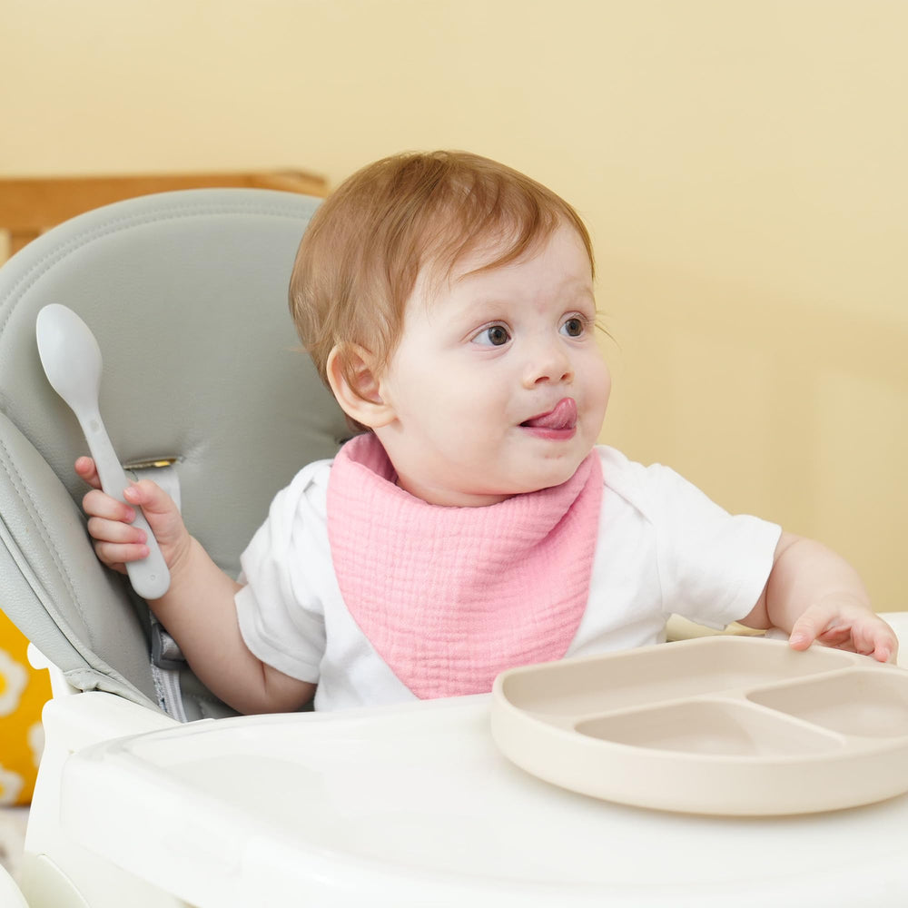 Kewlife Gift muslin baby bibs absorbent muslin keeps clothes dry during feeds and dribbles