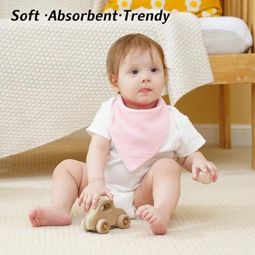 Kewlife gift Muslin Baby Bibs in six unisex colors coordinate outfits
