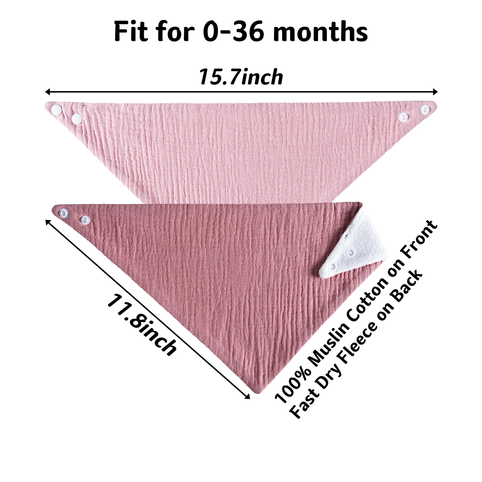 Kewlife Gift muslin baby bibs teething-friendly design supports drool management during teething