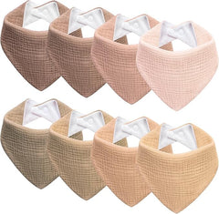 Kewlife Gift muslin bibs close-up fabric texture for softness and absorbency