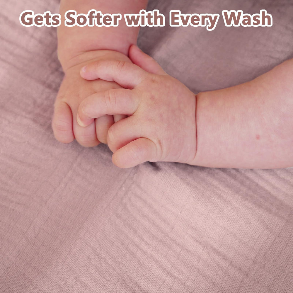 Kewlife Gift muslin crib sheet easy-care and quick-drying