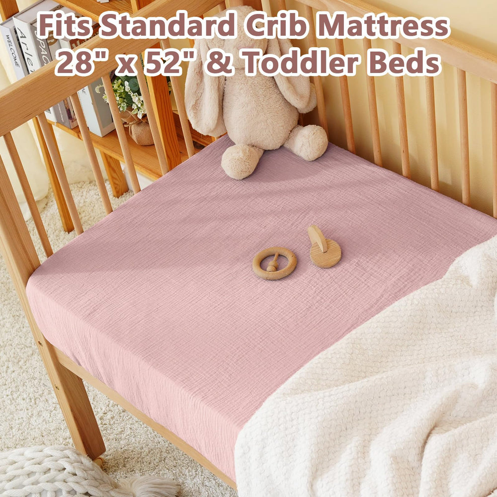 Kewlife Gift muslin crib sheet neutral colors fit any nursery