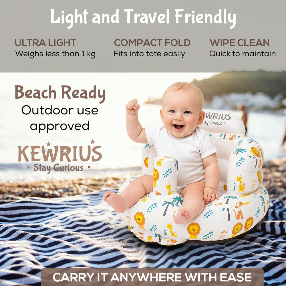 KEWRIUS non-toxic PVC close-up emphasizes safe material for everyday seating.