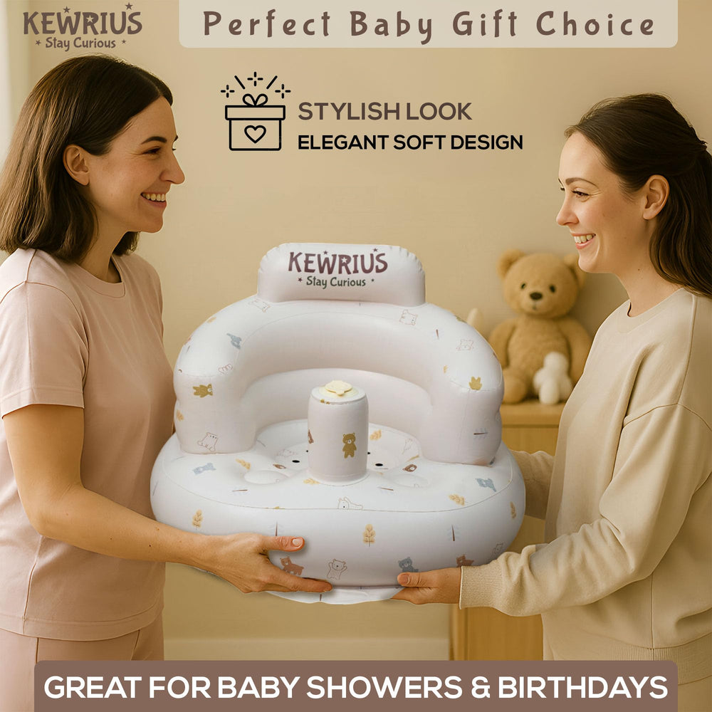 Kewrius Polar Bear seat gift-ready packaging for baby registries.
