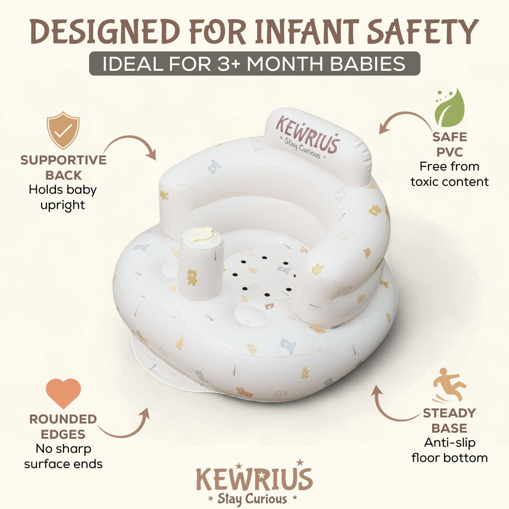 Kewrius Polar Bear seat travel-friendly and lightweight for families.