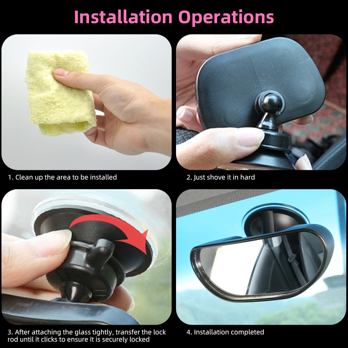 Kewucn baby car mirror backseat monitoring supports safer driving