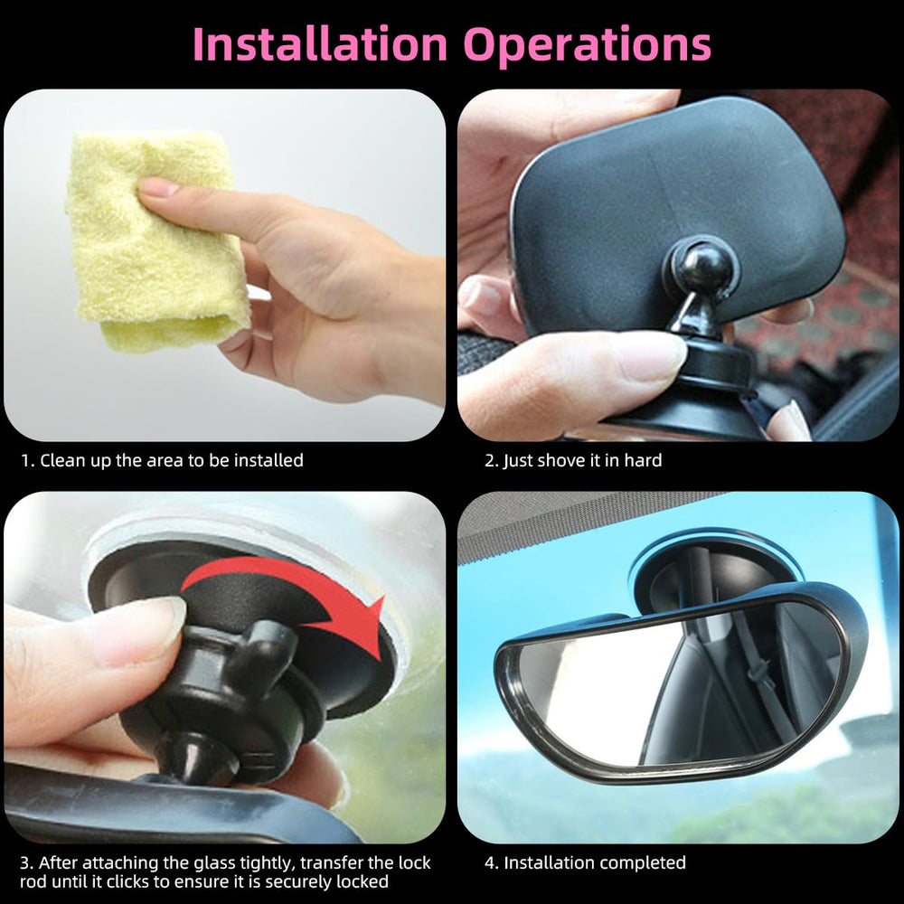 Kewucn baby car mirror backseat monitoring supports safer driving