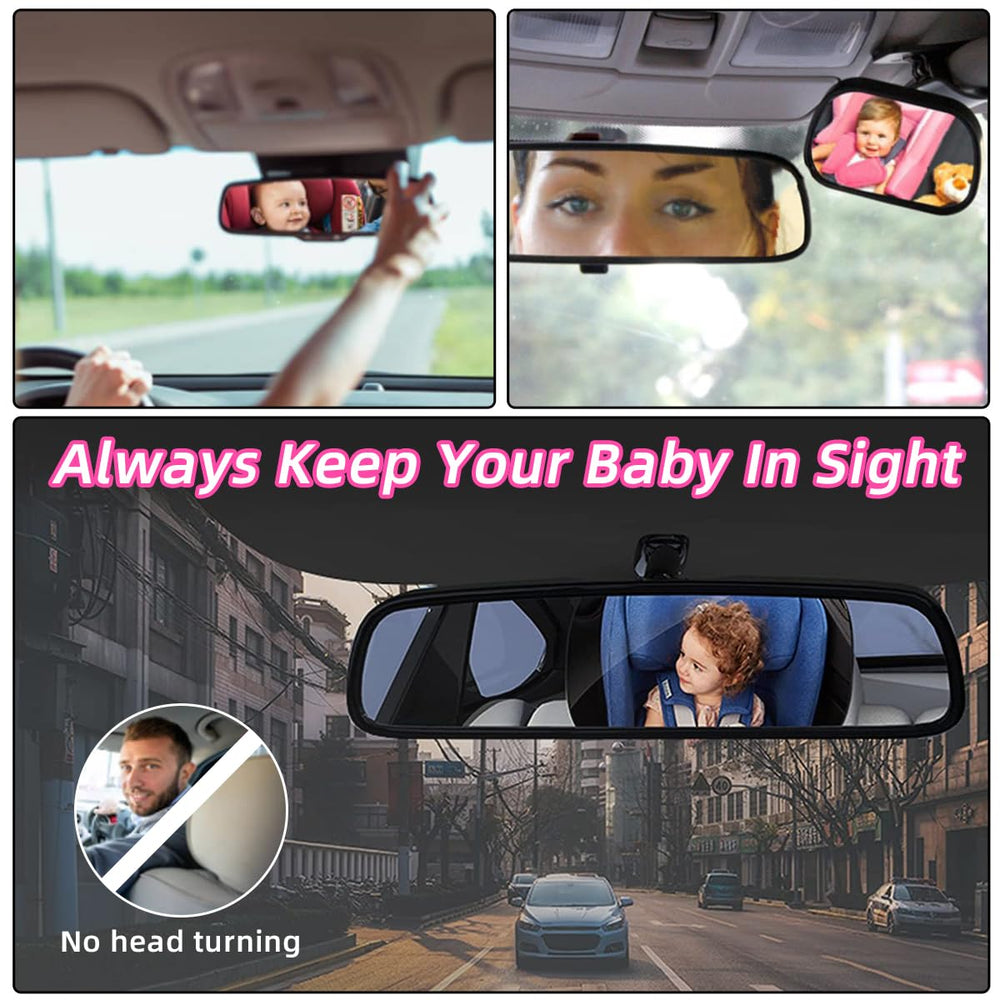 Kewucn baby car mirror sun visor fit enables quick install