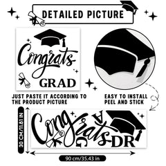 KEWUFD Class of 2026 decal transforms balloon arch into a standout graduation photo backdrop.