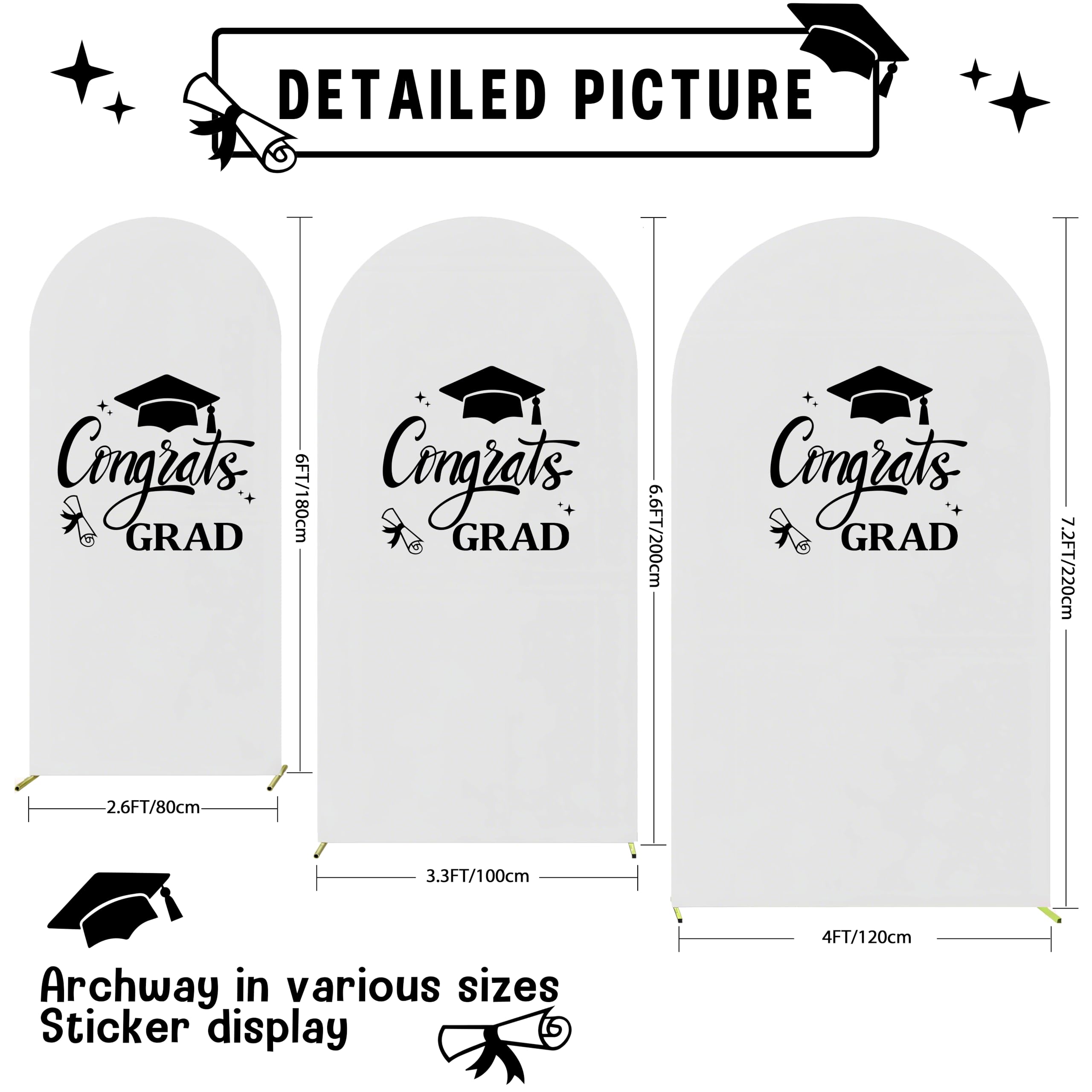 KEWUFD Class of 2026 decor supports quick setup and versatile use.