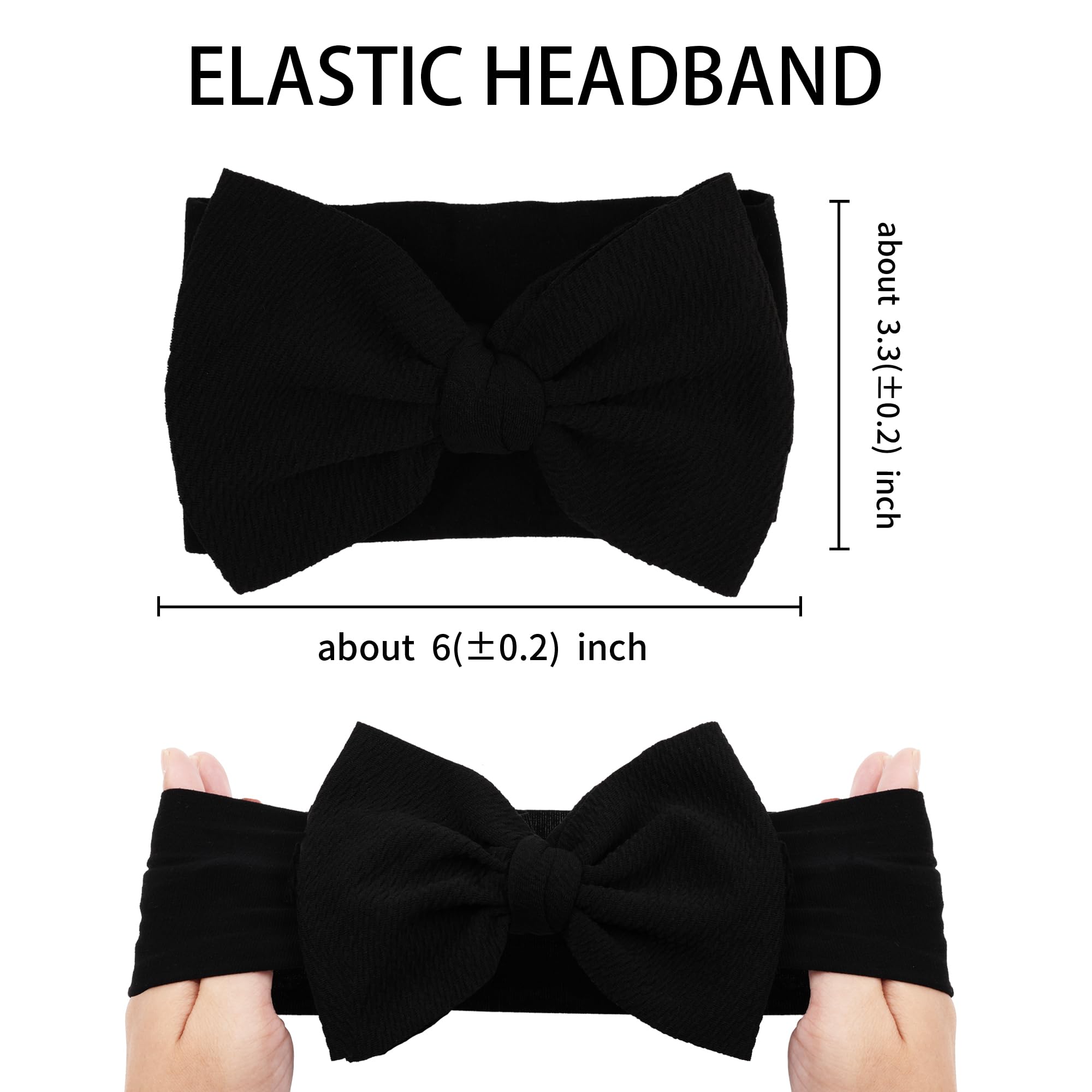 Kexinstar headbands on a baby demonstrate secure, comfortable fit for 0-12 months.