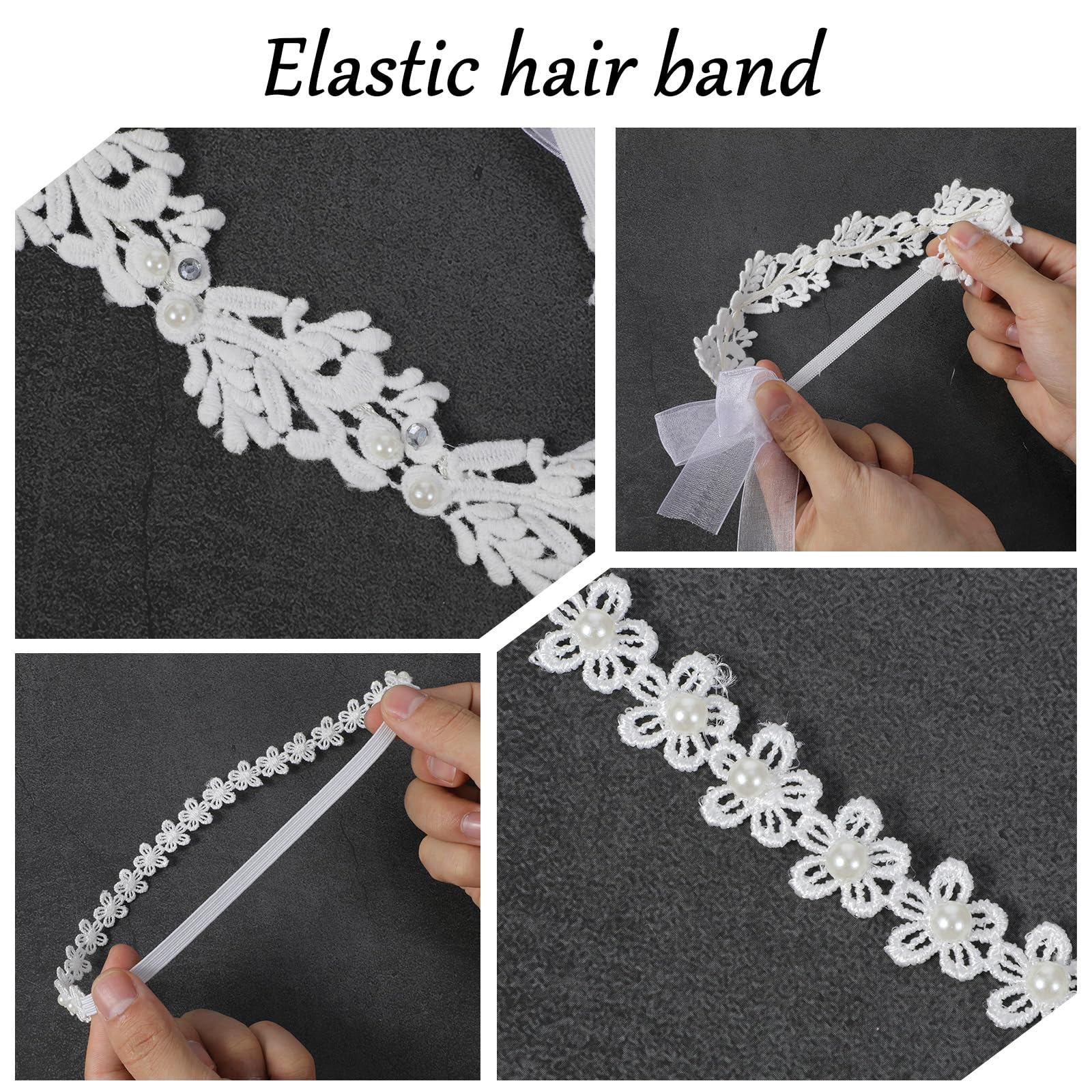 KFHENSOMR nylon-soft-material headband closeup highlighting gentle comfort for baby skin