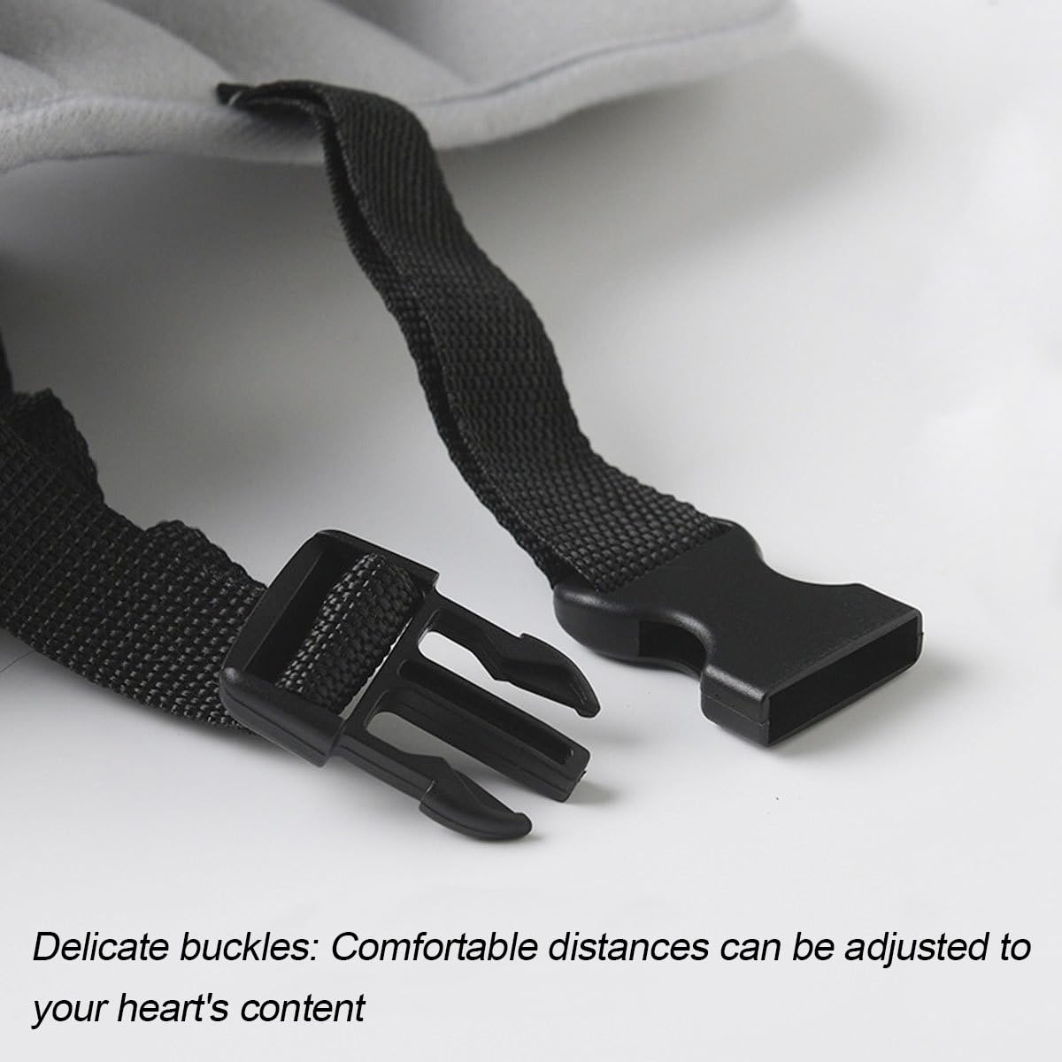KHGUZ baby head stability on road highlights neck support during travel.