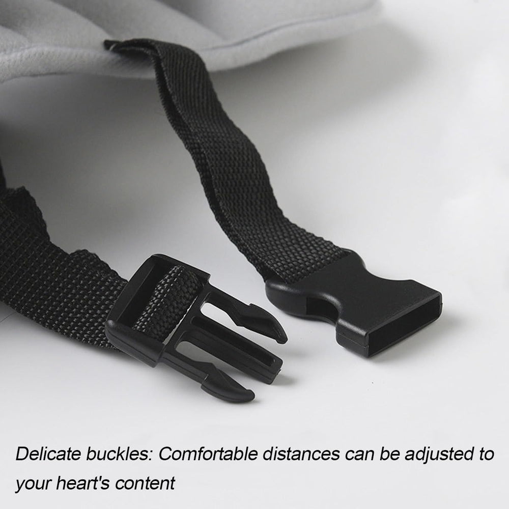 KHGUZ baby head stability on road highlights neck support during travel.