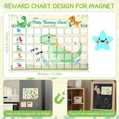 Khlerox Potty Chart fridge mount keeps training visible for families.
