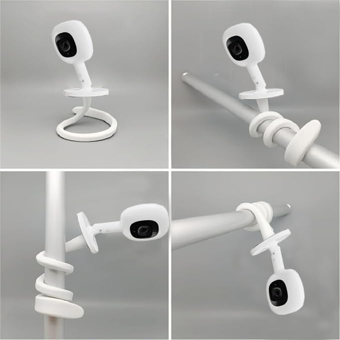 KHQBG Flexible Baby Monitor Mount aluminum frame delivers sturdy support and durability.