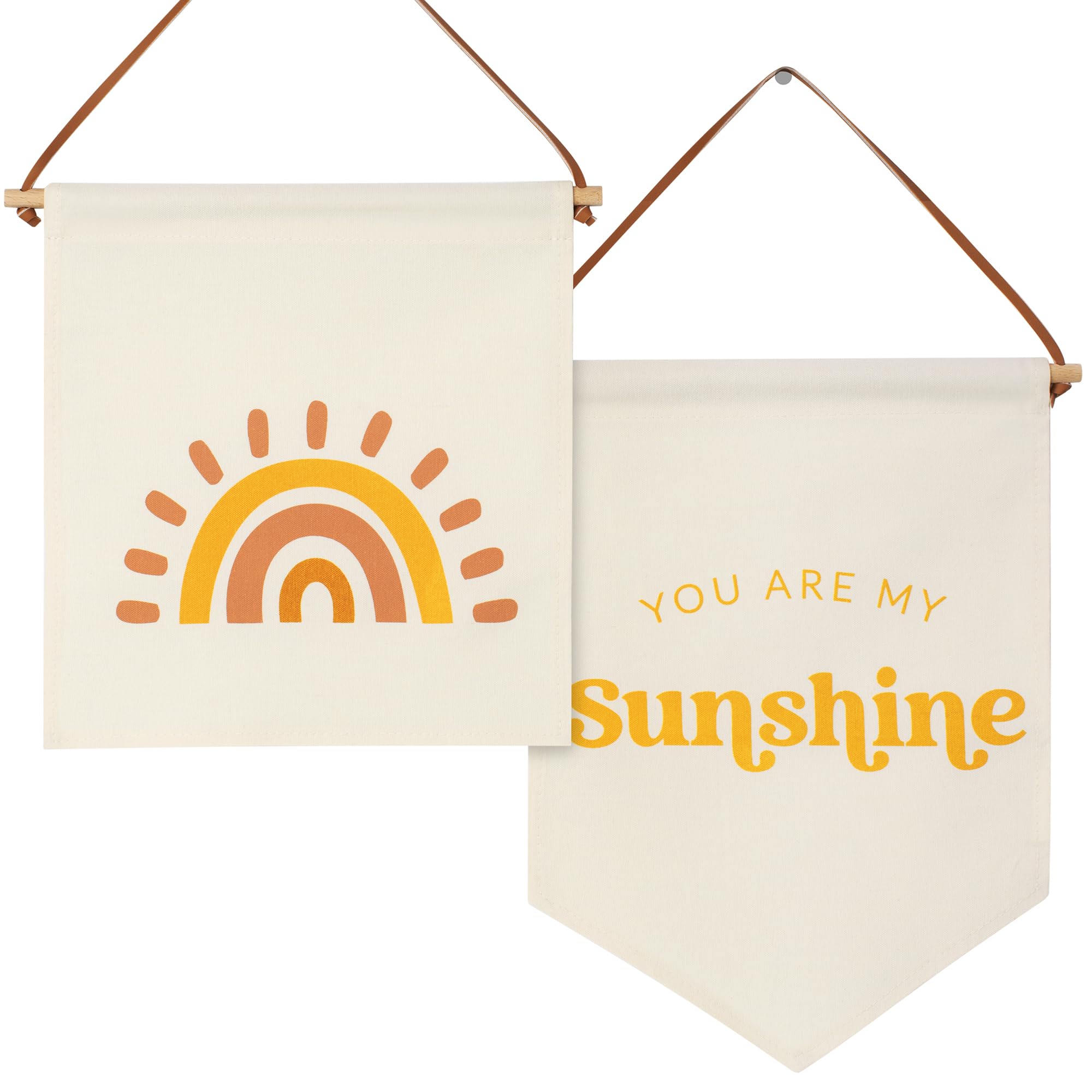 KIBAGA You Are My Sunshine pennant brightening a nursery space for daily inspiration