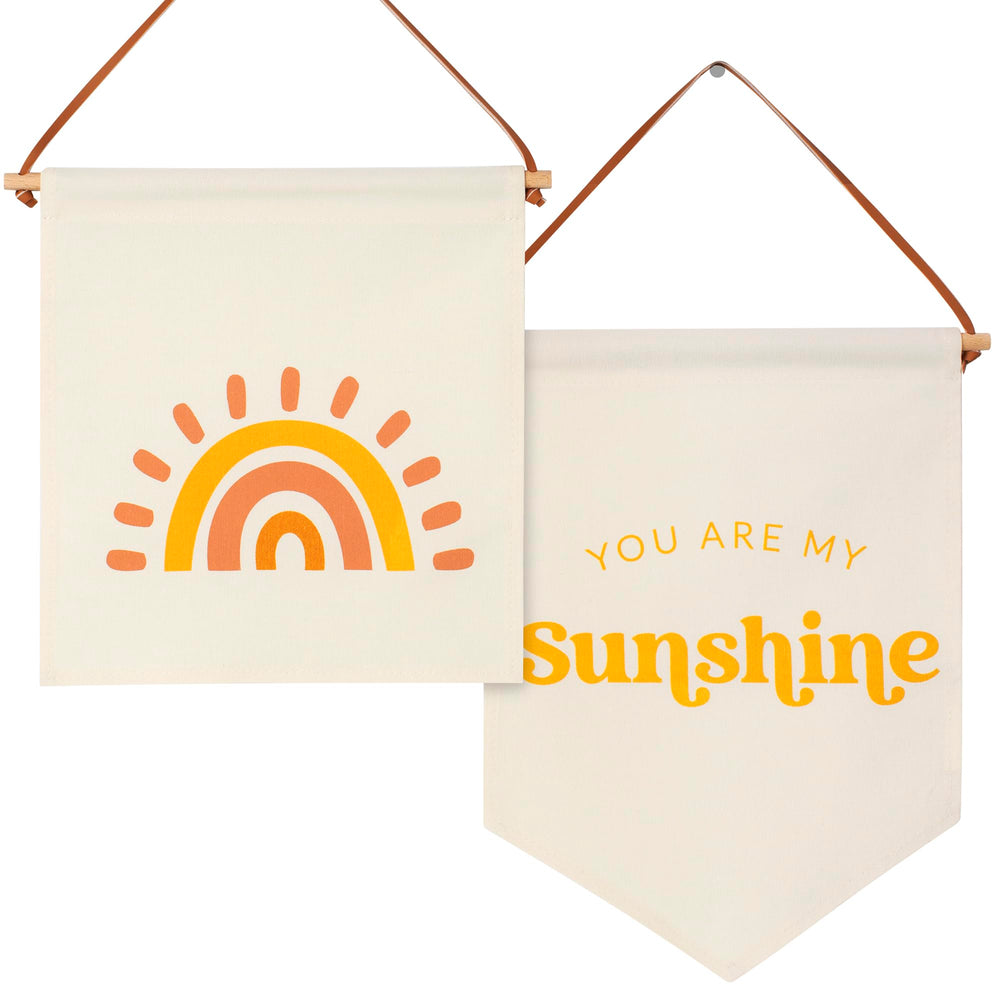 KIBAGA You Are My Sunshine pennant brightening a nursery space for daily inspiration