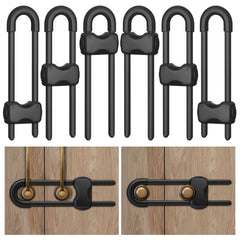 Kickic cabinet locks 6-pack secures cabinet doors to keep kids safe