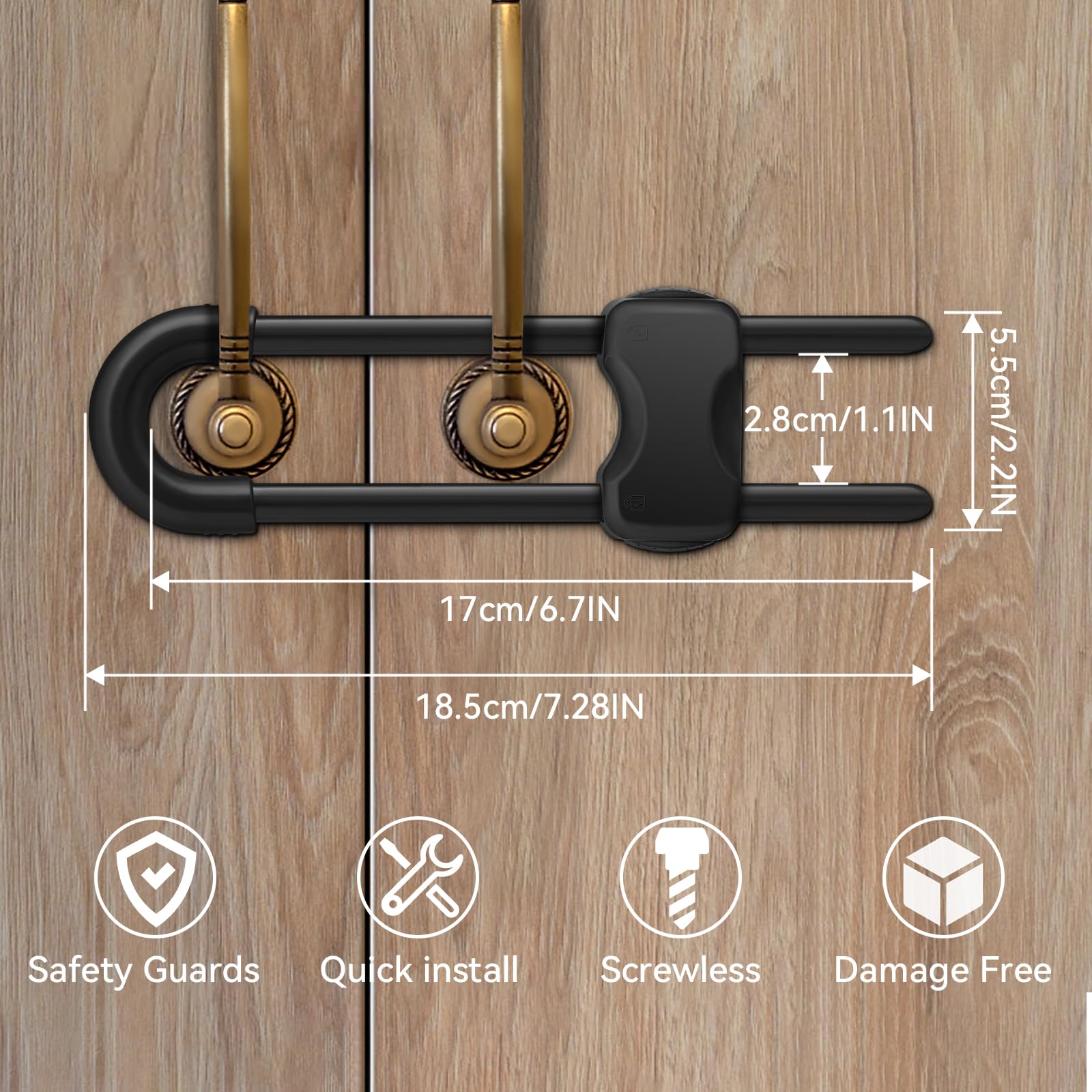 Kickic cabinet locks tool-free-installation demonstrates easy, fast setup