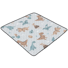 KICPOAY baby play mat cartoon eggs design inspires imaginative play on a soft surface.