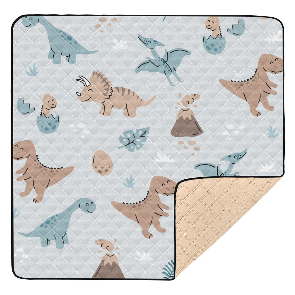 KICPOAY baby play mat dinosaurs scene supports safe tummy time and curious play.