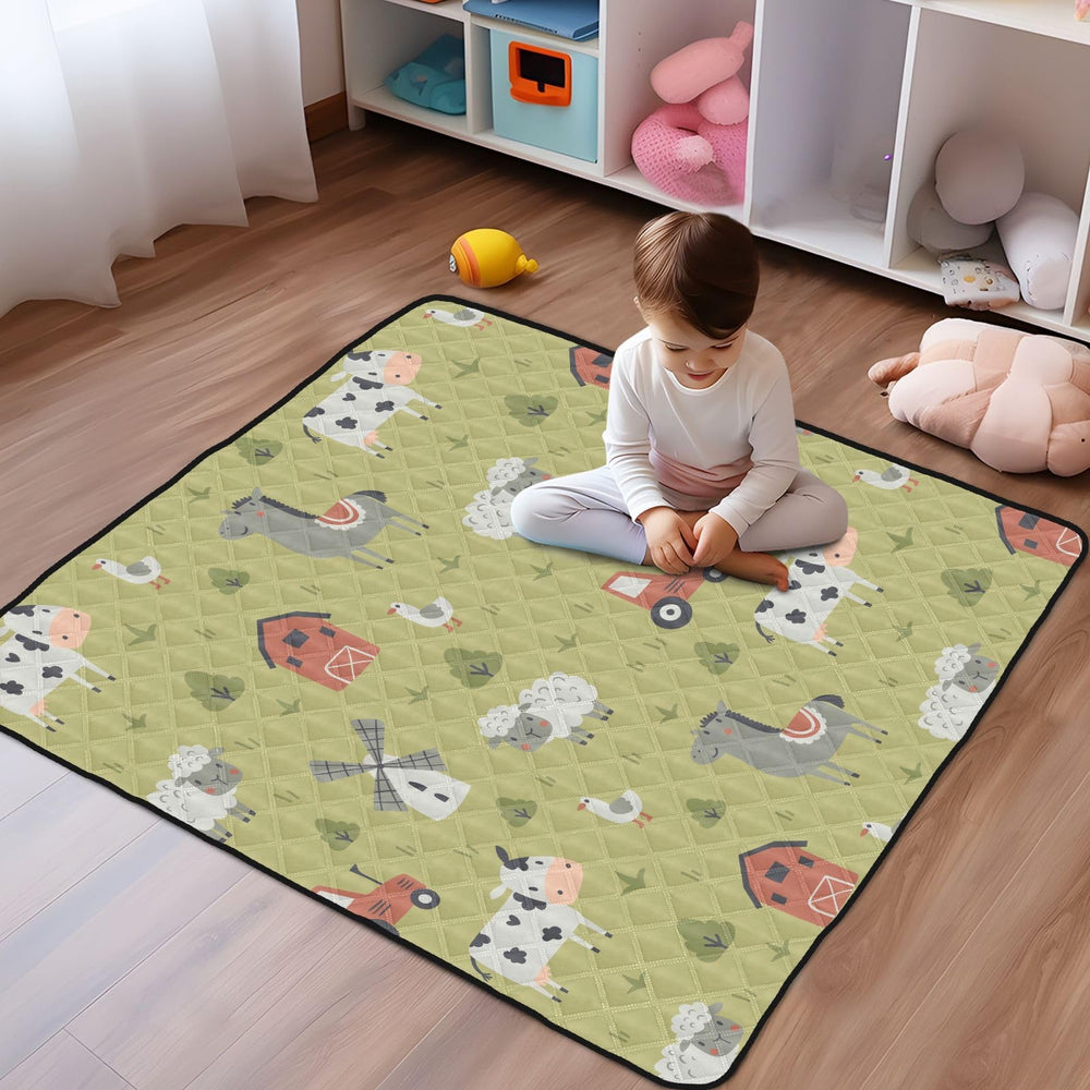 KICPOAY indoor-outdoor mat supports versatile playrooms, gardens, and travel