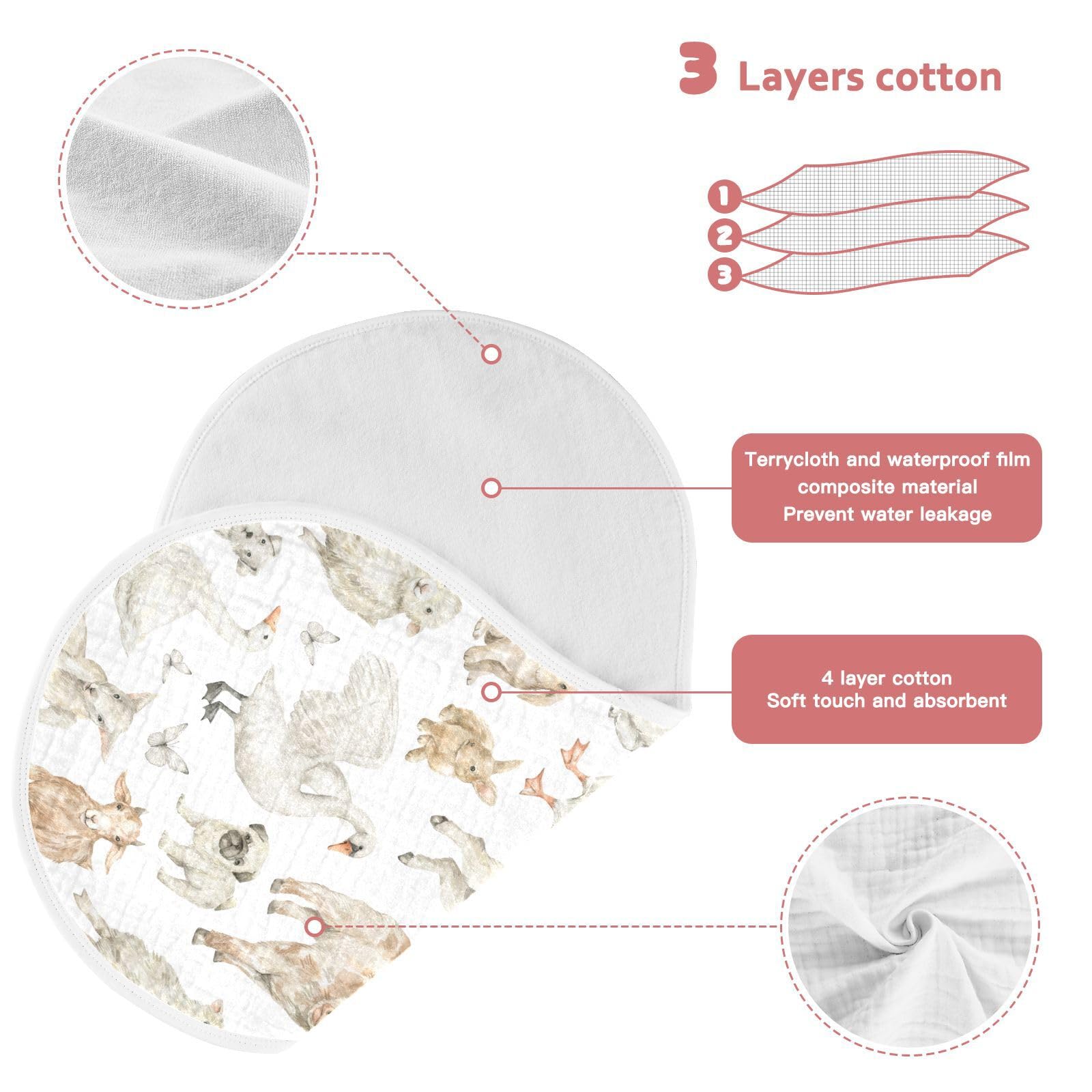 KICPOAY gift-ready burp cloths option for thoughtful baby gifts